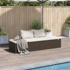Gartenbett braun 195x60 - braun, cm