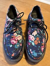 Creepers Blumen Blau/Schwarz Gr . 37 T.U.K