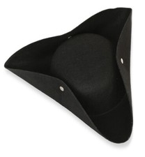 Dreispitz Piraten Hut Schwarz