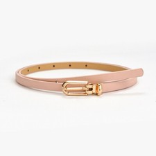 Damen Kunstleder Dünn Gürtel