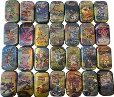 3 Stück / Set Pokémon Mini Tin leer, zufällige Auswahl original