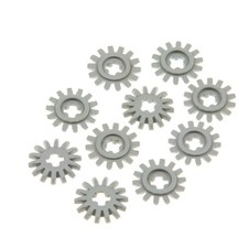 10x Lego Technic Zahnrad 14 Zähne alt-hell grau Differential Getriebe 414352 414
