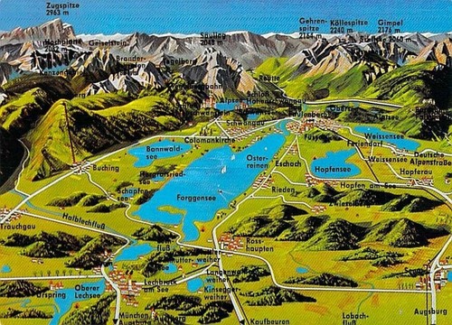 Füssener seenplatte alpen - füssener, ak