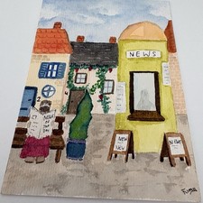 Handgemalt Aquarell Karte Bild
