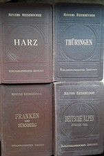 111 Stück Reiseführer, Touristenführer, Wanderhefte m. geogr. Karten ab 1898