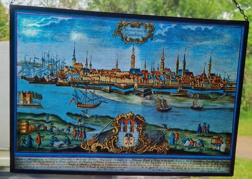 Fensterbild glasbild hamburg - fensterbild,