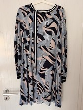 Marc Cain Seidenkleid Blau Rose Mit Gürtel S