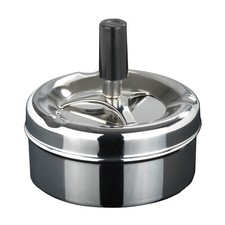 Drehaschenbecher Edelstahl Aschenbecher Windaschenbecher 9x5cm Sturmaschenbecher