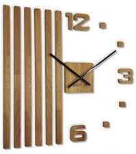 Wanduhren diy holz eiche - ,