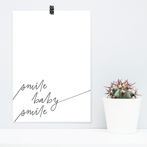 Juniwords poster smile baby - poster,