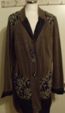 ELISA CAVALETTI, Mantel/Sweatjacke, Gr. XXL, braun, Gebraucht 