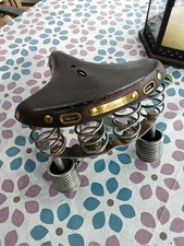 Lepper Primus Sattel Fahrradsattel Leder Vintage alt mit Gebrauchsspuren