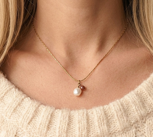 Echtperlen kette gold 18k - echtperlen,