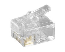 10 Stück Westernstecker RJ12