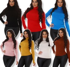 Sexy Feinripp Rollkragen