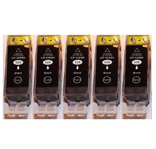 5x schwarz Patronen für CANON PIXMA iP3600 iP4600 IP4700 MP540 MP550 MP580 MP630
