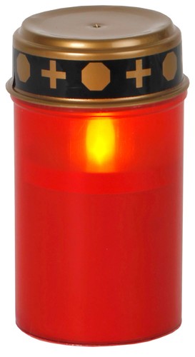Star led grab kerze - star,