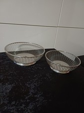 'ALESSI"Drahtkörbe,2er SET rund 25cm und 21cm,Edelstahl