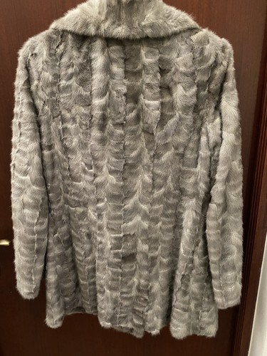 Pelz jacke fell silber grau - fell,