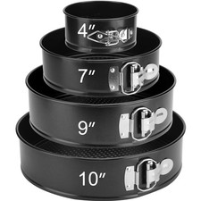 Springform Set 4 Stück 11 18 23 26cm Backform Antihaft leakfest rund