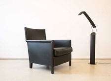 Vintage Vivette Ledersessel von Luca Meda für Molteni & C 1989 schwarz