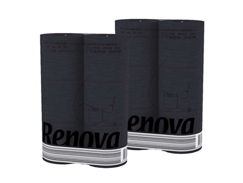 Toilettenpapier schwarz - , 12