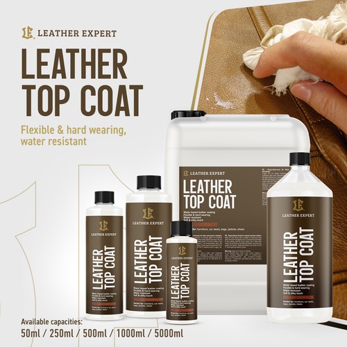 Leather top coat klarlack für - klarlack,