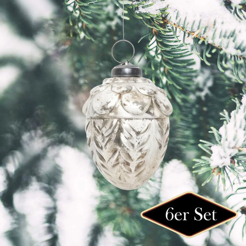 Premium weihnachtskugel zapfen - premium,