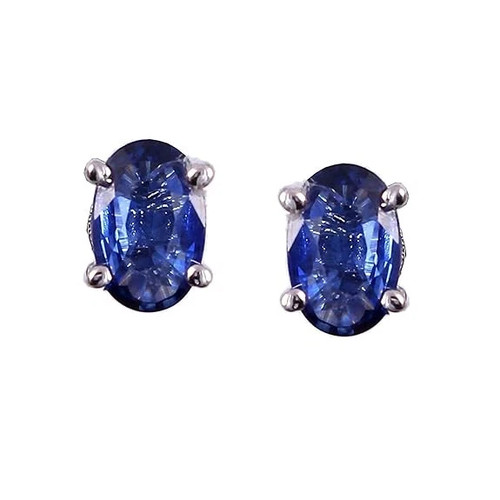 Blauer saphir ovalschliff - blauer,