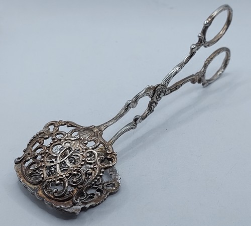 Alte 800 silber gebäckzange - alte,
