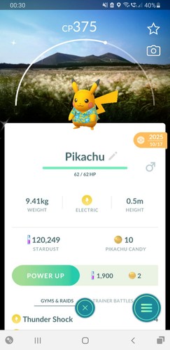 Shiny pikachu - (schillernd),