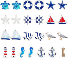 Maritime Deko Anhänger Set 24