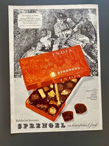 1963 sprengel india pralinen - 1963,