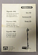 Märklin Anleitung / Anweisung für Signale 446 von 1954