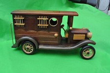 Deko Gefängnis Oldtimer  Braun L: 32 x H: 16 cm  B: 12 cm- Handgefertigtes Holz