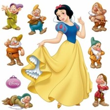 Wandaufkleber Wandtattoo Schneewittchen Wandsticker Disney Prinzessin 100 cm XL
