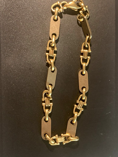 Goldenes gliederarmband kette - gliederarmband,