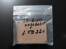 Tonarmboard Thorens TD 321, ungebohrt, neu, originalverpackt, Oberseite schwarz