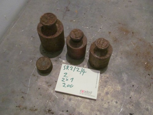4rostige gewichte - gewichte, f