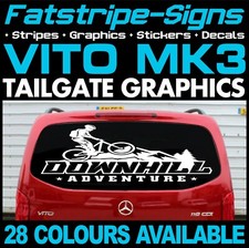 passend für MERCEDES VITO MOUNTAINBIKE CAMPING RENNEN CAMPER VAN AUFKLEBER GRAFIKEN
