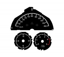 Tachoscheibe 160 km/h + Drehzahlmesser Smart 451 Diesel Xclusive Ultimate Pulse