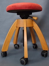 Arche Natur & Design Drehhocker mit Buchengestell auf Rollen