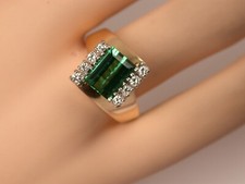 traumhafter Ring Turmalin Brillant GG 750 top Qualität Christian Bauer Welzheim