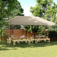 Pop-Up Partyzelt taupe 600D
