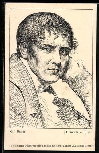 Ansichtskarte dichter heinrich - dichter,