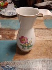 Wunderschöne Meissen Tisch-Vase mit viel Blumen und Gold 20cm