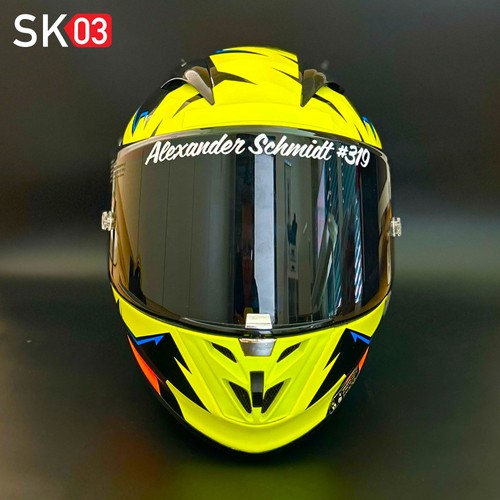 Motorrad aufkleber visiere - aufkleber,