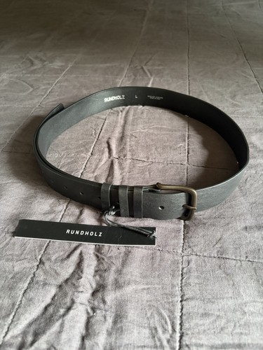 Rundholz ledergürtel 125 cm - ledergürtel,