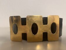 Exklusiver Vintage-Gürtel „Carita Paris“ Designerstück - goldfarbene Schnalle