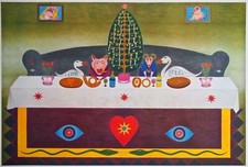 F. Schröder-Sonnenstern, Schönwärsia, 1964, Grafik, Granolithografie, signiert